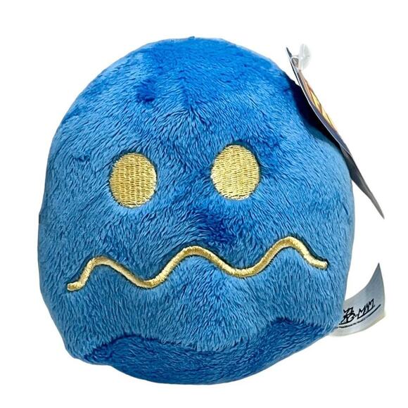 TOY FACTORY MS PACMAN BLUE GHOST PLUSH‎ BANDAI NAMCO CIRCA 2022 - Picture 1 of 7